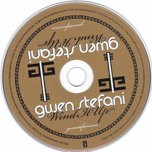 Gwen Stefani : Wind It Up (CD, Single, Promo)