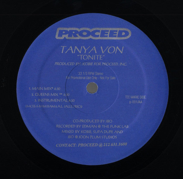 Outsidaz / Tanya Von : Rain Or Shine / Tonite (12", Promo)