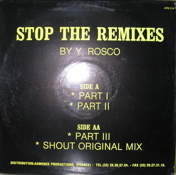 Furious District : Stop (The Remixes) (12")