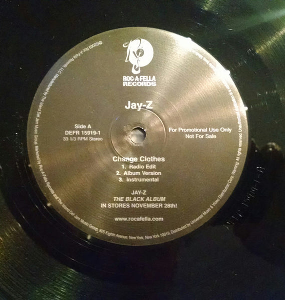 Jay-Z : Change Clothes (12", Promo)
