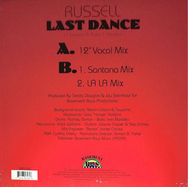 Russell : Last Dance (12")