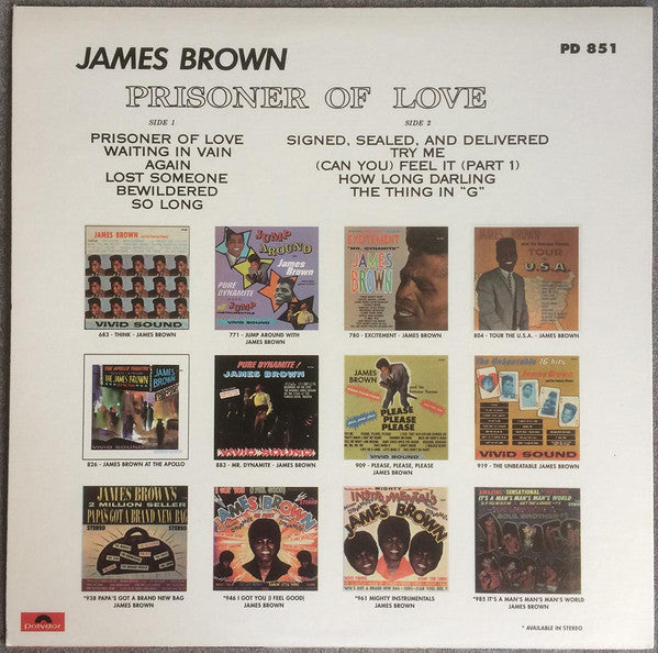 James Brown : Prisoner Of Love (LP, Album, RE)