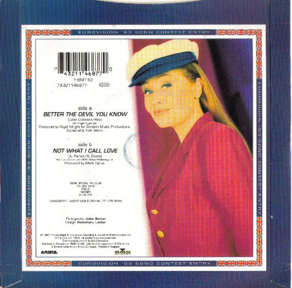 Sonia : Better The Devil You Know (7", Single)