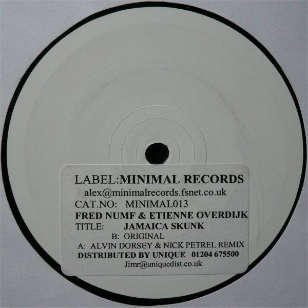 Fred Numf & Etienne Overdijk* : Jamaica Skunk (12", Promo, W/Lbl)