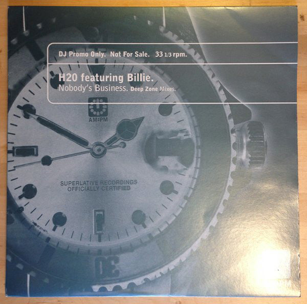 H2O Featuring Billie : Nobody's Business (Deep Zone Mixes) (2x12", Promo)