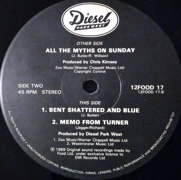 Diesel Park West : All The Myths On Sunday (12", Single)