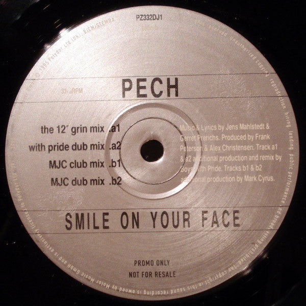 Pech : Smile On Your Face (2x12", Promo)
