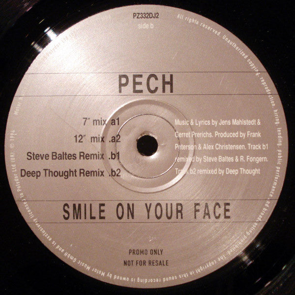 Pech : Smile On Your Face (2x12", Promo)