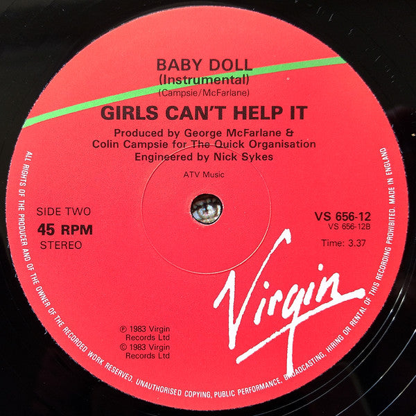 Girls Can't Help It : Baby Doll (12")