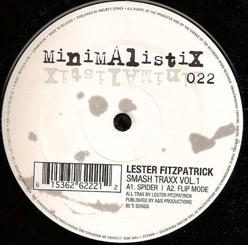 Lester Fitzpatrick : Smash Traxx Vol. 1 (12")