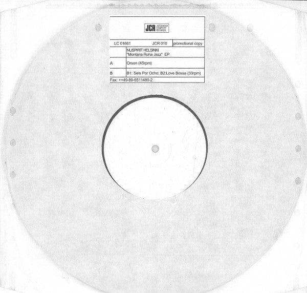 Nuspirit Helsinki : Montana Roha Jazz EP (12", EP, W/Lbl)