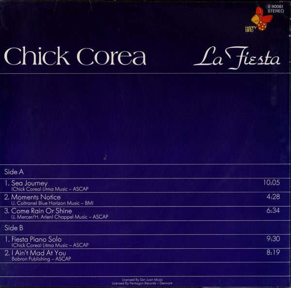 Chick Corea : La Fiesta (LP)