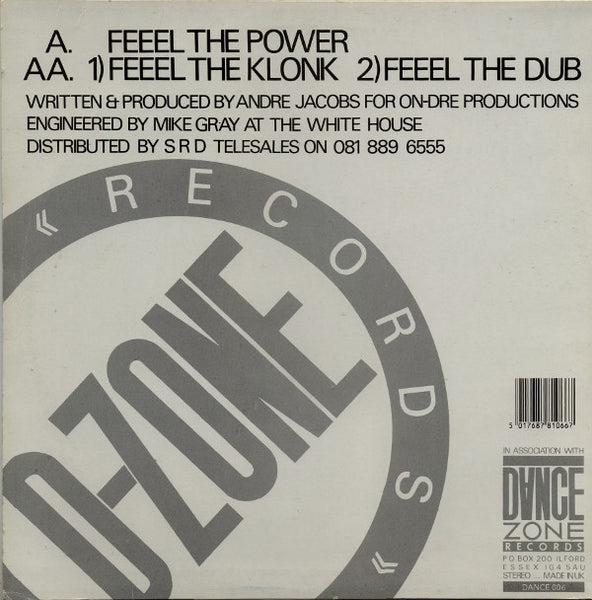 Tekno Too : Feeel The Power (12", Bla)