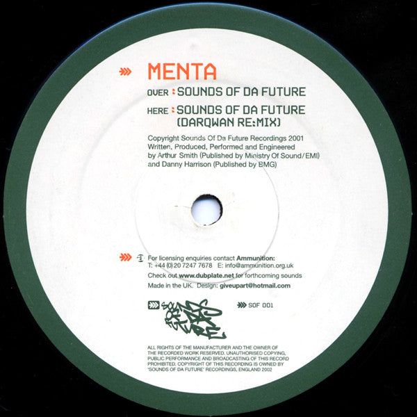 Menta : Sounds Of Da Future (12")