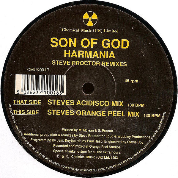 Son Of God : Harmania (Steve Proctor Remixes) (12")