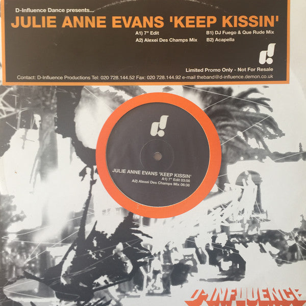 Julie Anne Evans : Keep Kissin (12", Ltd, Promo)