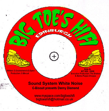 C-Biscuit Presents Danny Diamond : Sound System White Noise (7", Ltd)