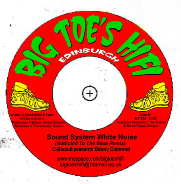 C-Biscuit Presents Danny Diamond : Sound System White Noise (7", Ltd)