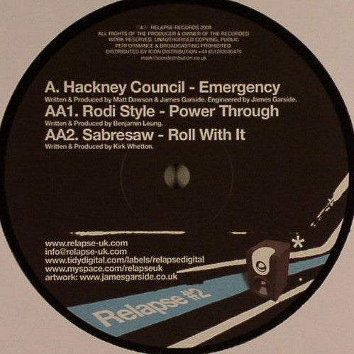 Hackney Council / Rodi Style / Sabresaw* : Emergency / Power Through / Roll With It (12")