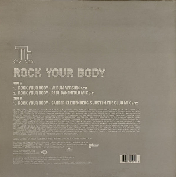 Justin Timberlake : Rock Your Body (12")