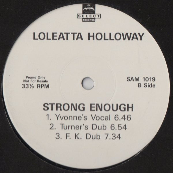 Loleatta Holloway : Strong Enough (12", Single, Promo)