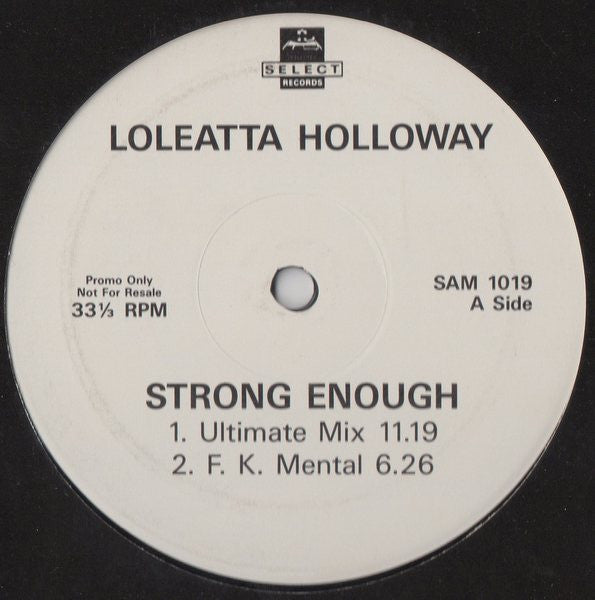 Loleatta Holloway : Strong Enough (12", Single, Promo)