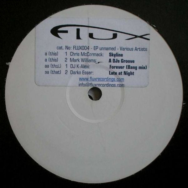 Various : The Adventures Of Flux Recordings Vol. 1 (12", Whi)