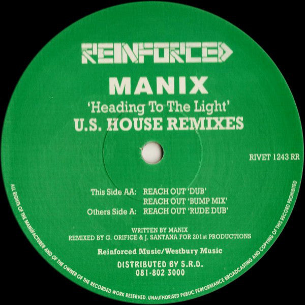 Manix : Heading To The Light (U.S. House Remixes) (12")
