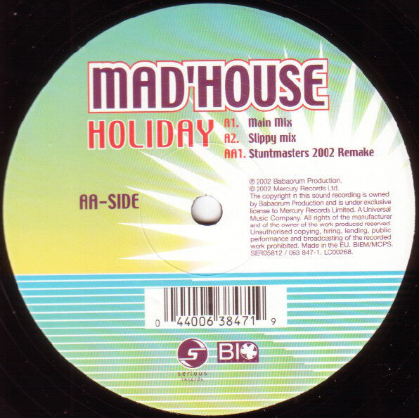 Mad'house : Holiday (12")