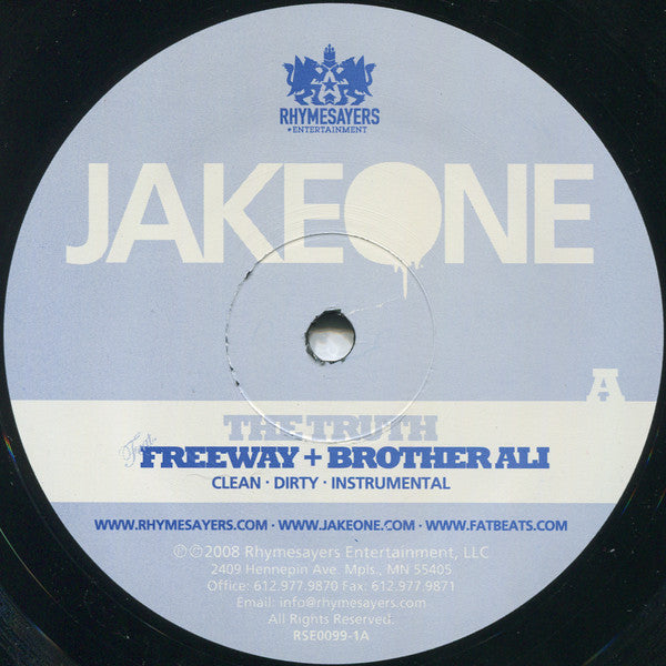 Jake One : The Truth / Trap Door / Hurt U (12")