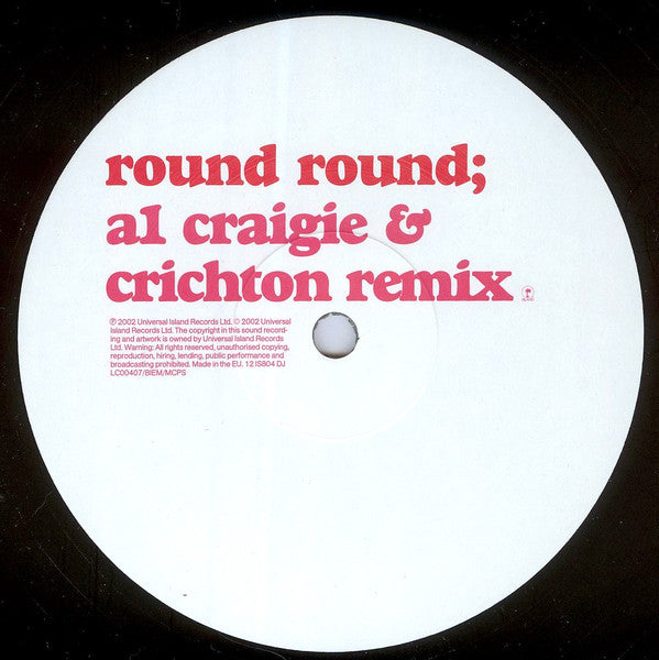 Sugababes : Round Round (12", Promo)