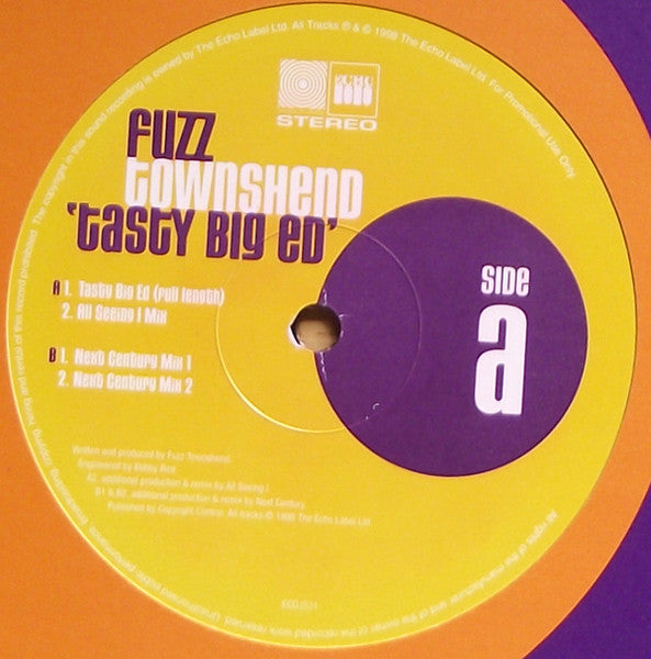 Fuzz Townshend : Tasty Big Ed (12", Promo)