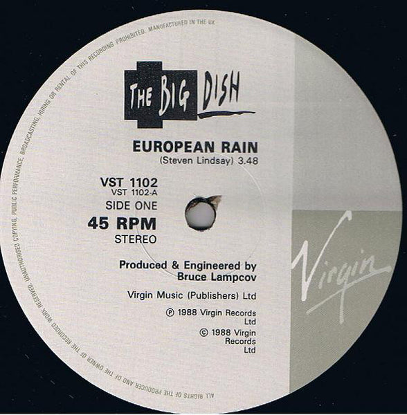 The Big Dish : European Rain (12", Single)