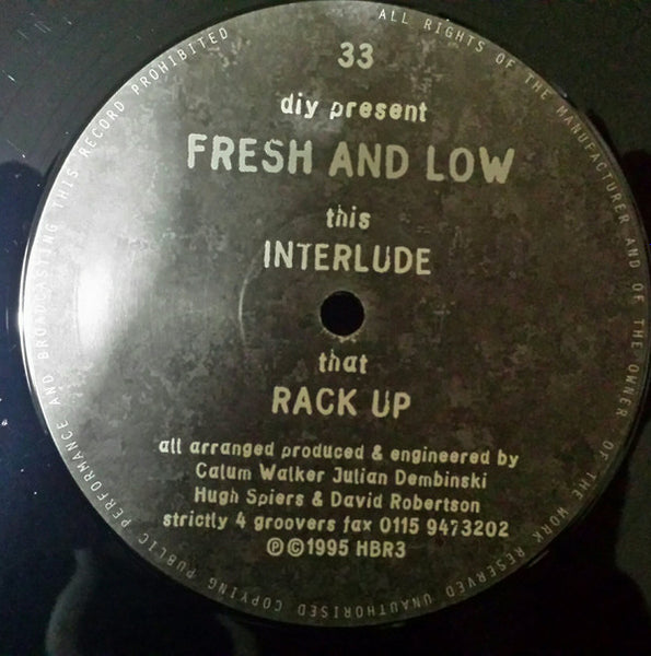 DIY Present Fresh & Low : Rack Up / Interlude (12")