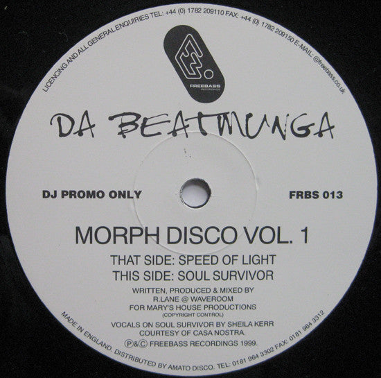 Da Beatmunga : Morph Disco Vol. 1 (12", Promo)