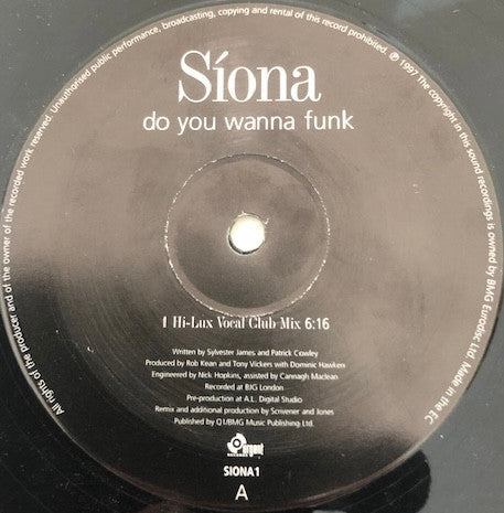 Siona : Do You Wanna Funk (12")