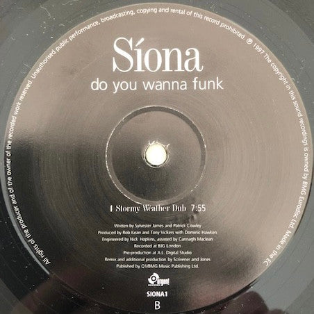 Siona : Do You Wanna Funk (12")