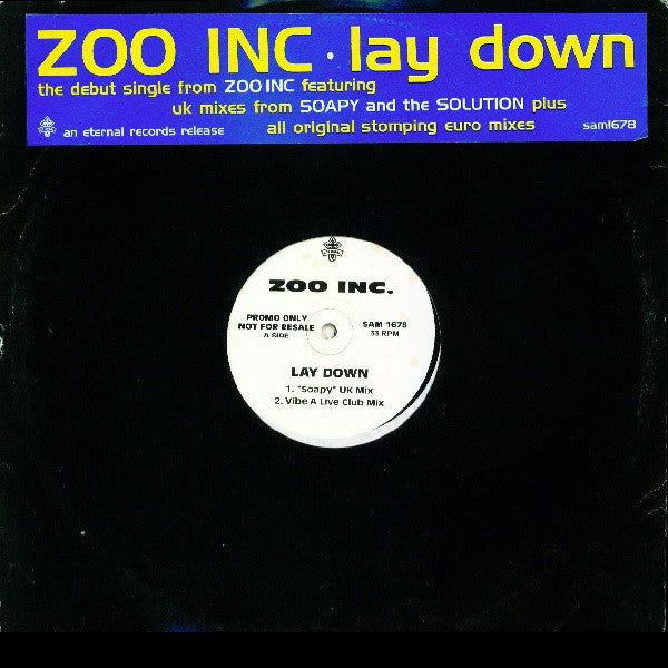 Zoo Inc. : Lay Down (2x12", Promo)