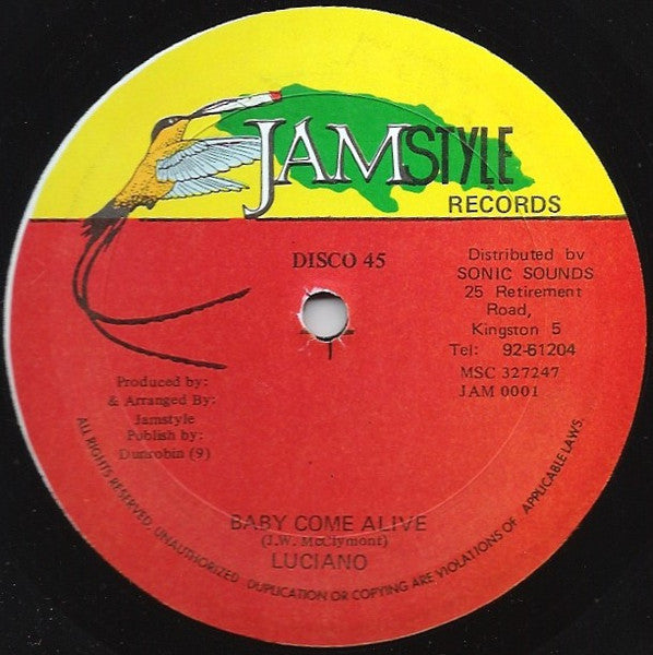 Luciano (2) / Mikey General & Shadow Man : Baby Come Alive / African Queen (12")