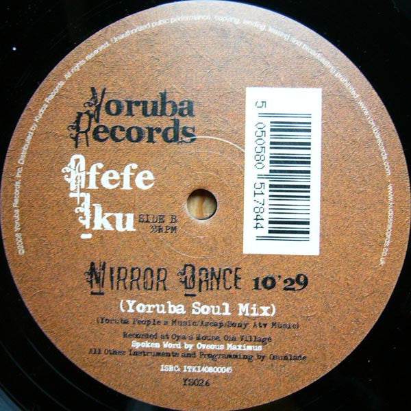 Afefe Iku : Mirror Dance (12")