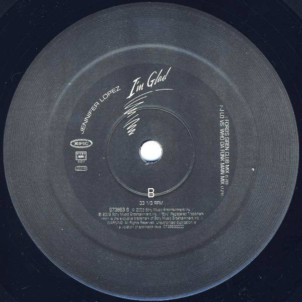 Jennifer Lopez : I'm Glad (12")