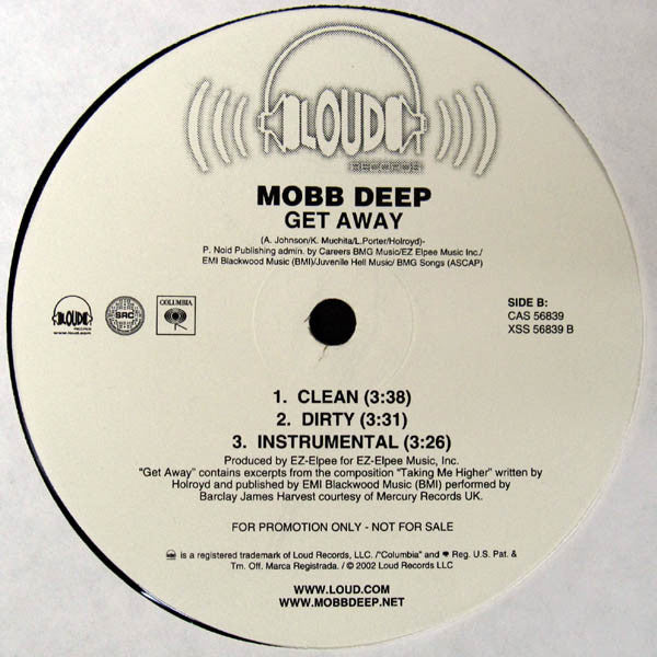 Mobb Deep : Get Away (12", Promo)