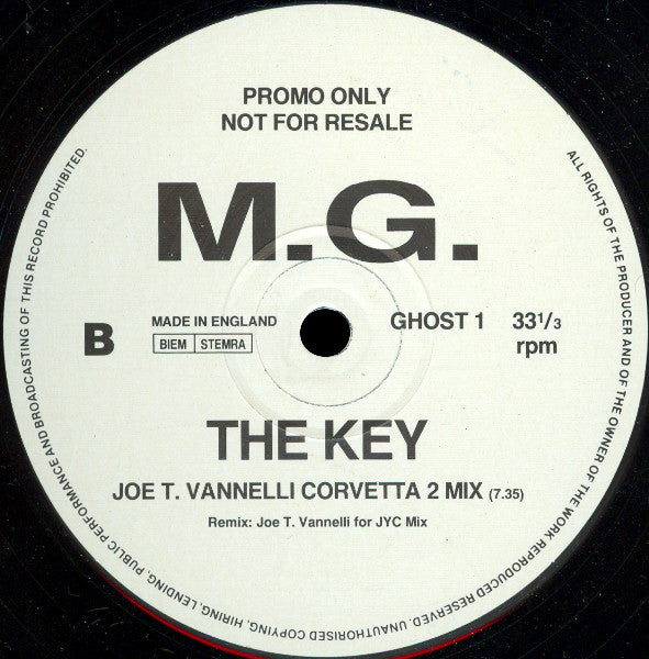 M.G.* : The Key (12", Promo)