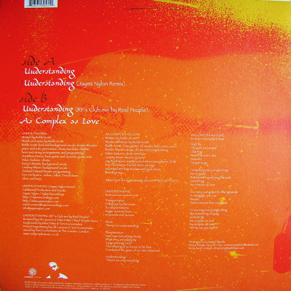 Robb Scott : Understanding (12")