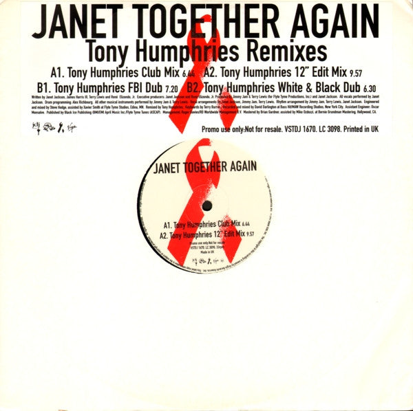 Janet* : Together Again (12", Promo)