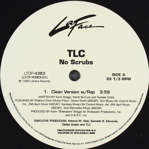 TLC : No Scrubs (12", Promo)