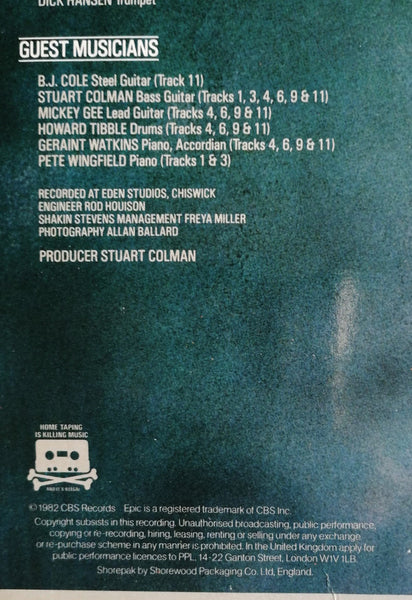 Shakin' Stevens : Give Me Your Heart Tonight (LP, Album)