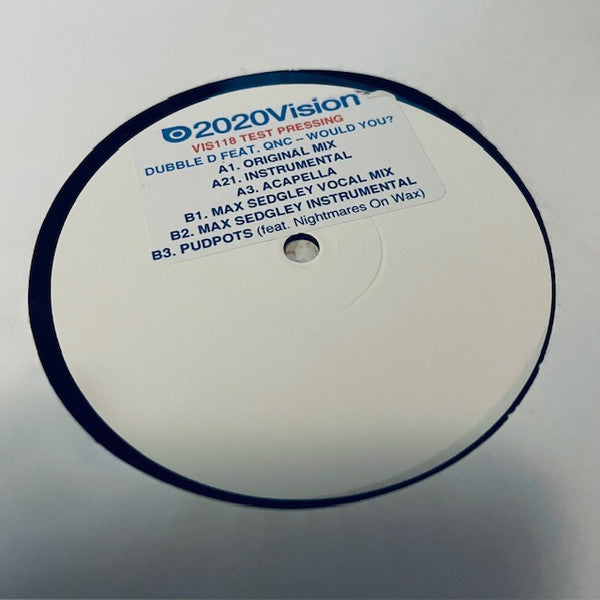 Dubble D : Would You? (12", TP, W/Lbl, Sti)