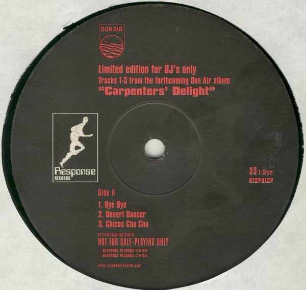 Don Air : Carpenters' Delight (12", Ltd, Promo)