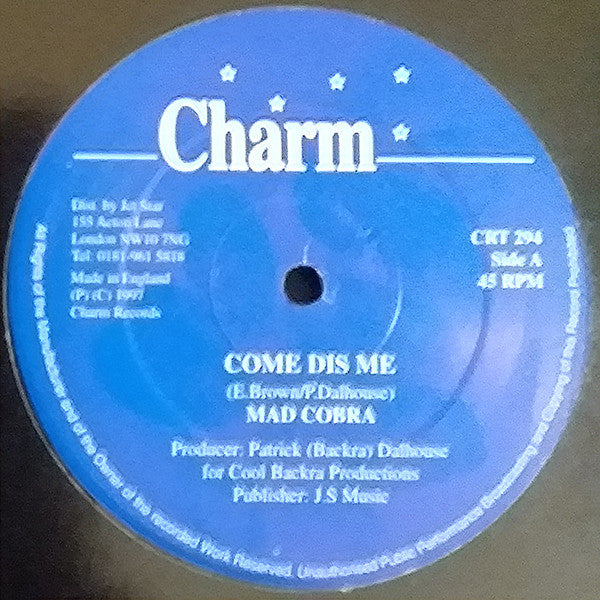 Mad Cobra : Come Dis Me (12", Maxi)